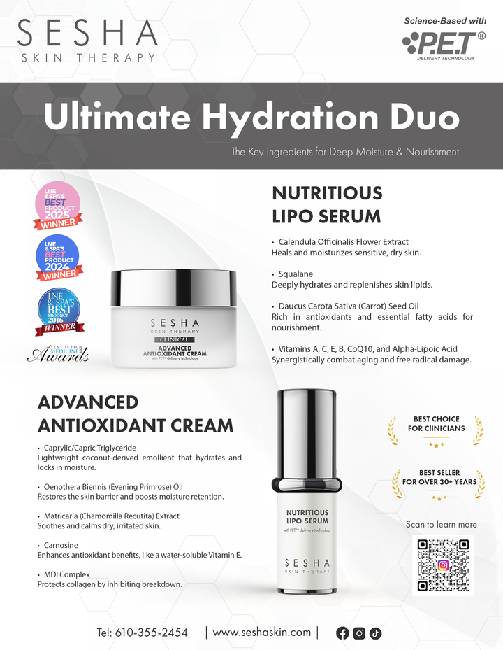 Bundle: Clinical Advanced Antioxidant Cream & Nutritious Lipo Serum